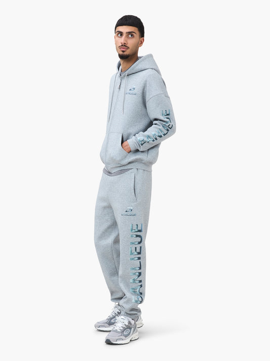CHROME V2 HOODED VEST | HEATHER GREY / SILVER