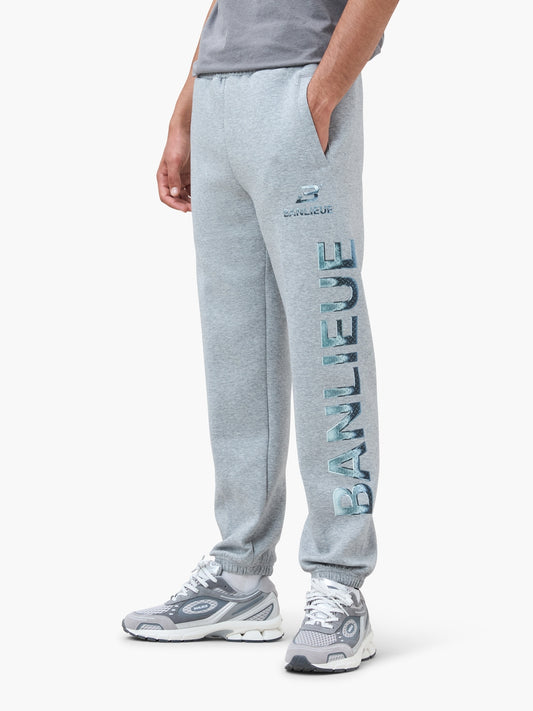 CHROME V2 SWEATPANTS | HEATHER GREY / SILVER