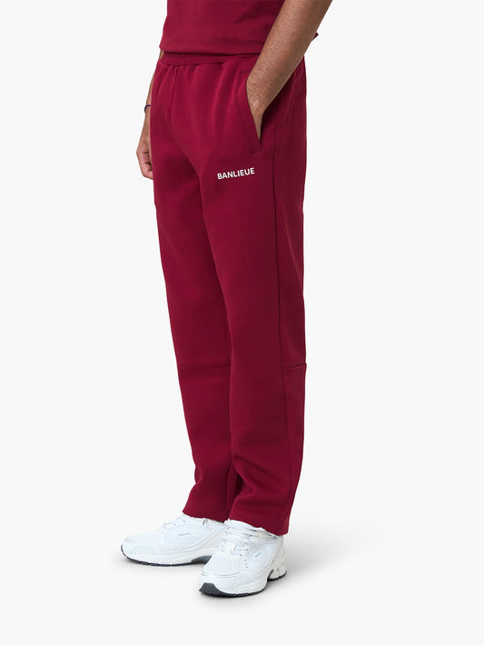 SCRIPT SWEATPANTS | BURGUNDY