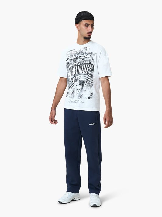 SCRIPT SWEATPANTS | NAVY