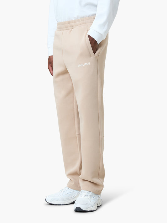 SCRIPT SWEATPANTS | BEIGE
