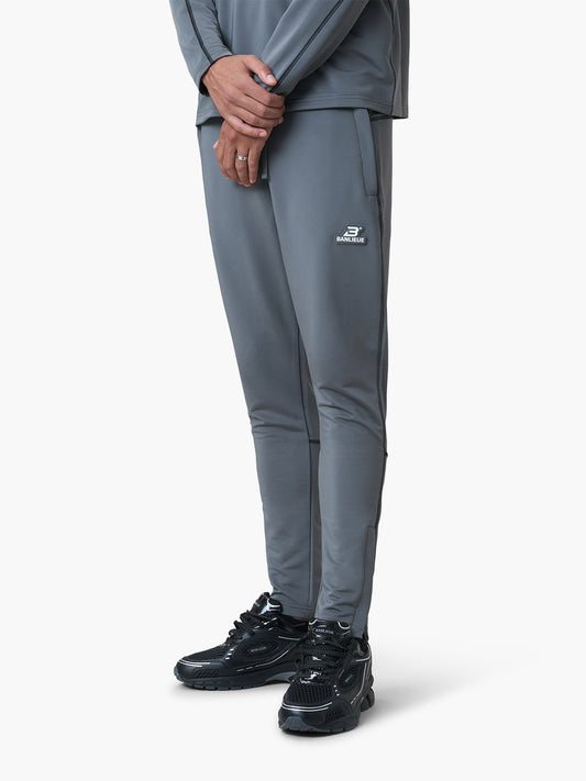 CONTRAST STITCH HALFZIP BOTTOM | GREY / BLACK