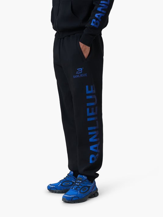 CHROME V2 SWEATPANTS | BLACK / ROYAL BLUE