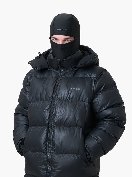 BALACLAVA PUFFER PARKA JACKET | BLACK