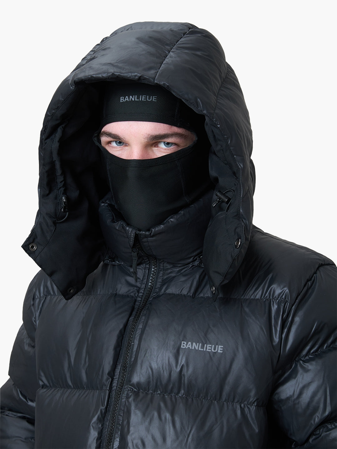 BALACLAVA PUFFER PARKA JACKET | BLACK