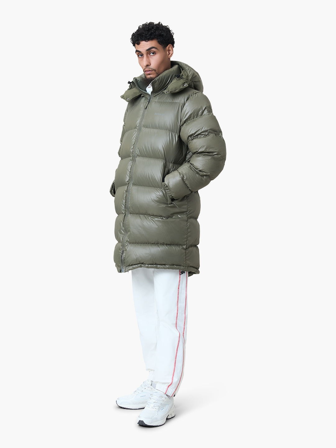BALACLAVA PUFFER PARKA JACKET | OLIVE