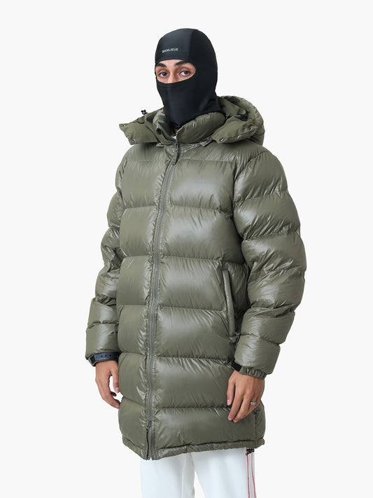 BALACLAVA PUFFER PARKA JACKET | OLIVE