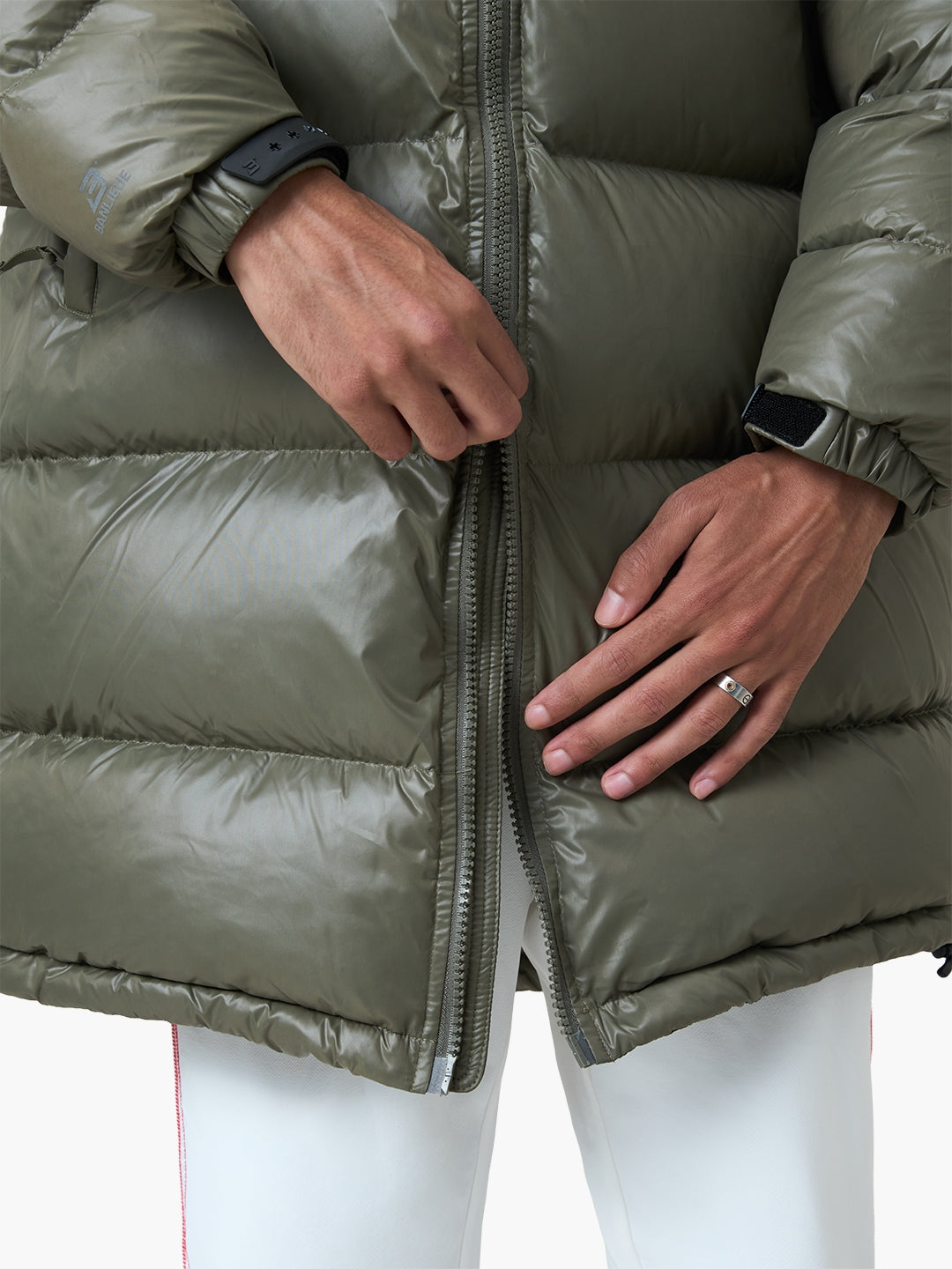BALACLAVA PUFFER PARKA JACKET | OLIVE