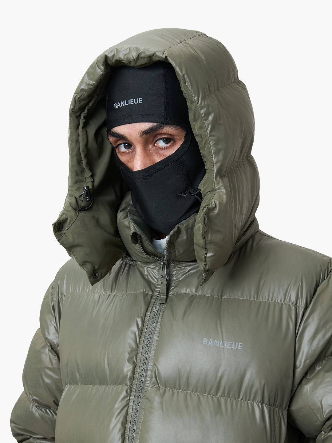 BALACLAVA PUFFER PARKA JACKET | OLIVE