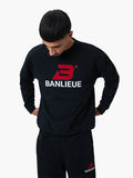 CHENILLE B+ SWEATER | BLACK / RED