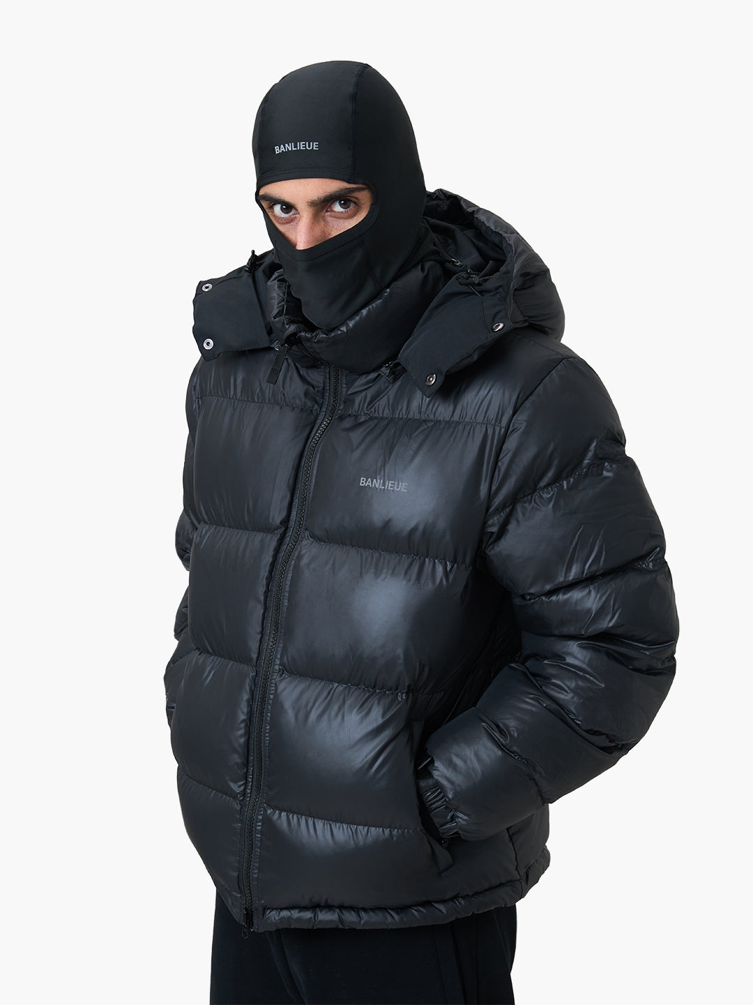 BALACLAVA PUFFER JACKET | BLACK