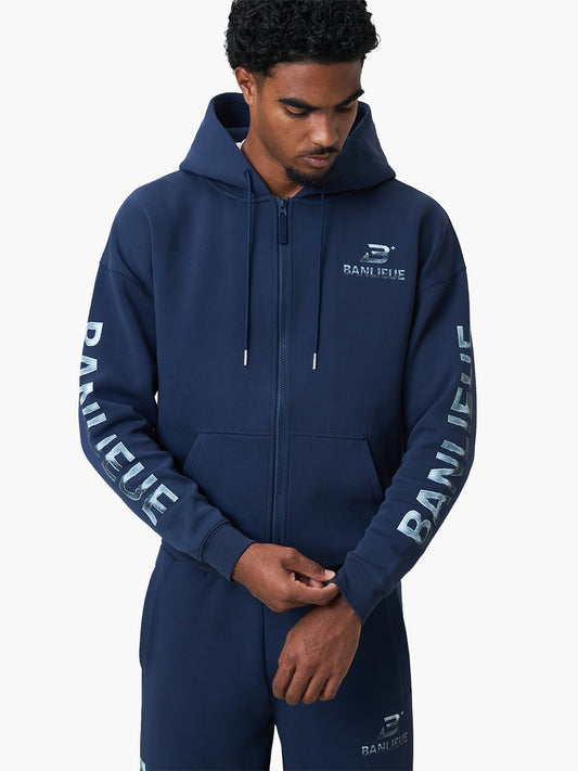 CHROME V2 HOODED VEST | NAVY