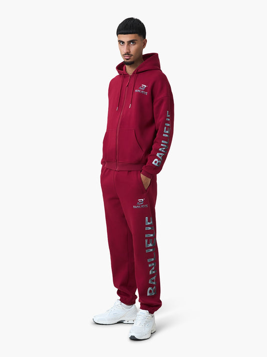 CHROME V2 SWEATPANTS | BURGUNDY