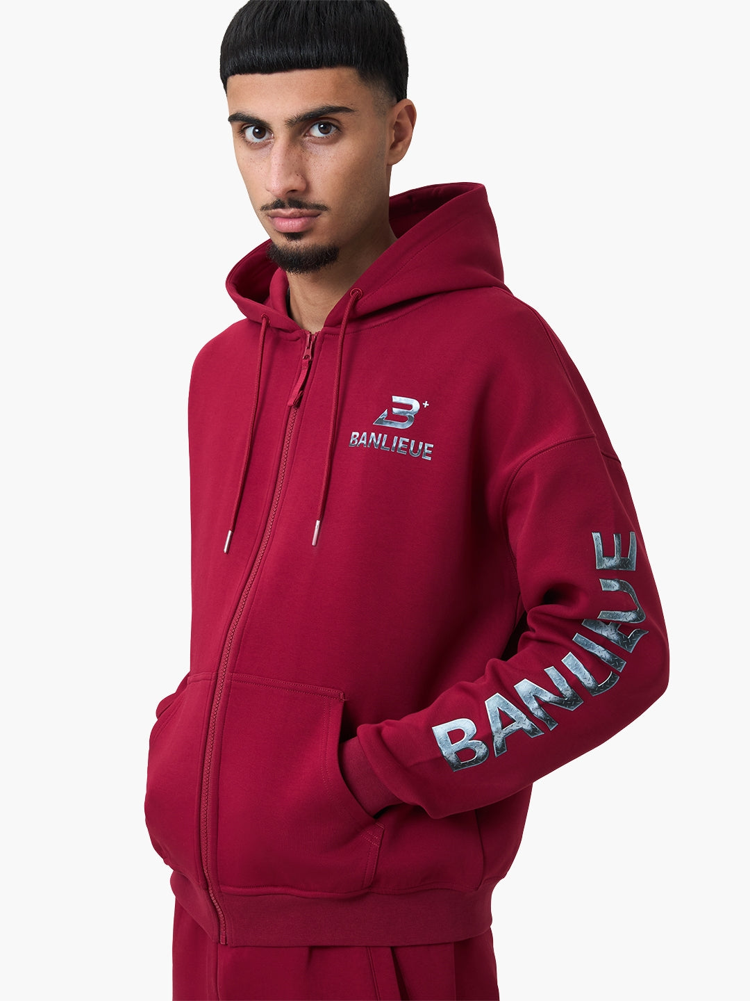 CHROME V2 HOODED VEST | BURGUNDY