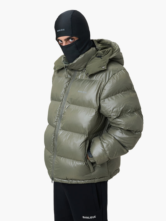 BALACLAVA PUFFER JACKET | OLIVE