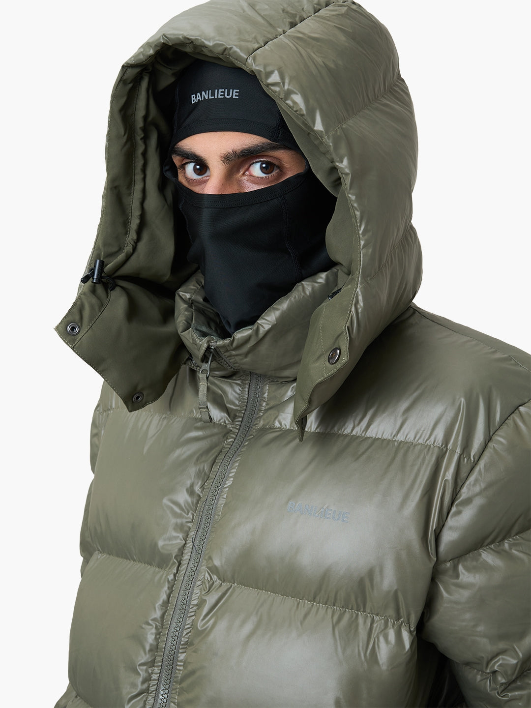 BALACLAVA PUFFER JACKET | OLIVE