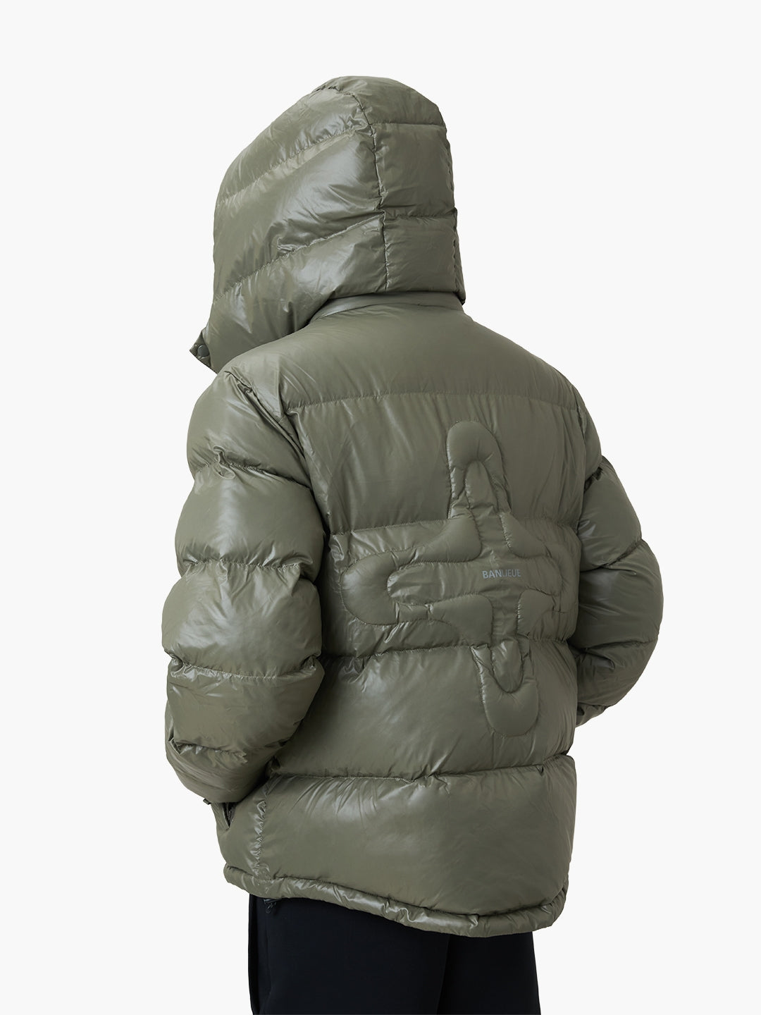 BALACLAVA PUFFER JACKET | OLIVE