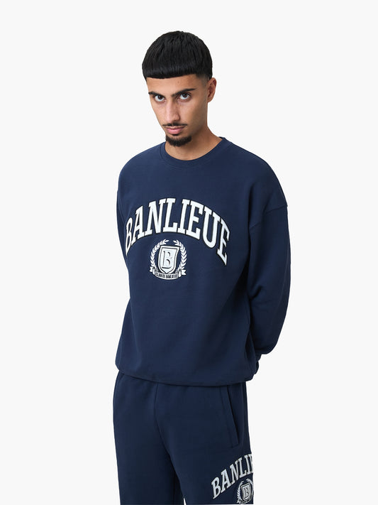 CREST SWEATER | NAVY