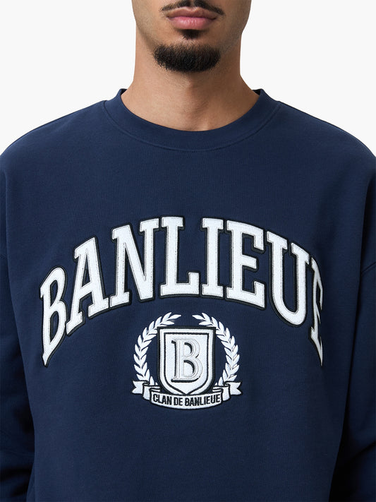 CREST SWEATER | NAVY