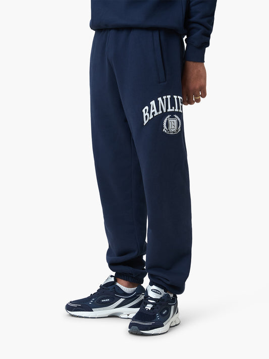 CREST SWEATPANTS | NAVY