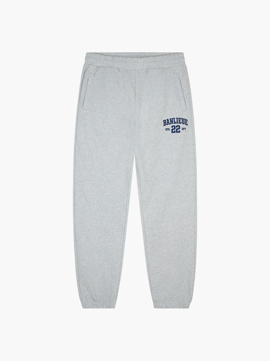 UNIVERSITY  SWEATPANTS | HEATHER GREY / NAVY