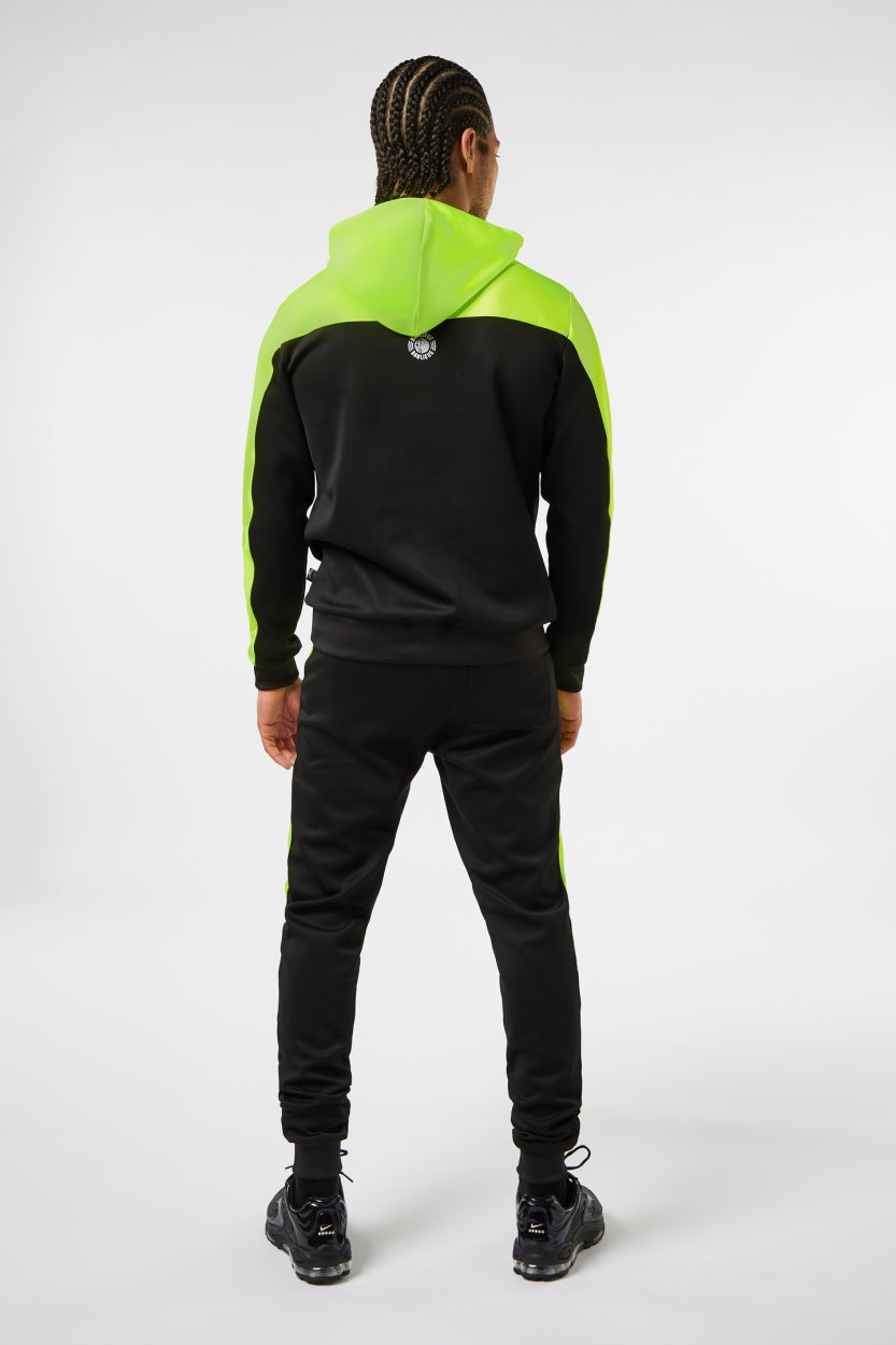 3D HOODED TRACKSUIT | LIME GREEN / BLACK
