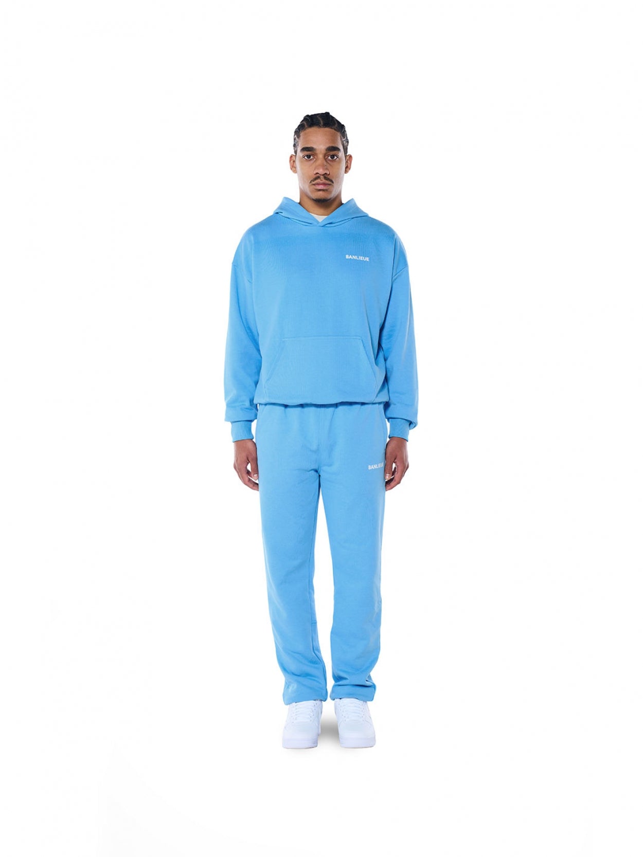 SCRIPT SWEATPANTS | ETHEREAL BLUE