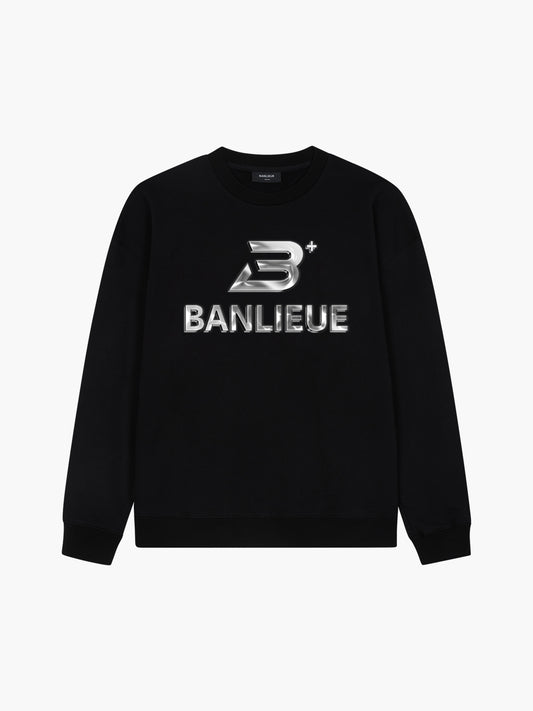 BANLIEUE CHROME V2 CREWNECK | BLACK