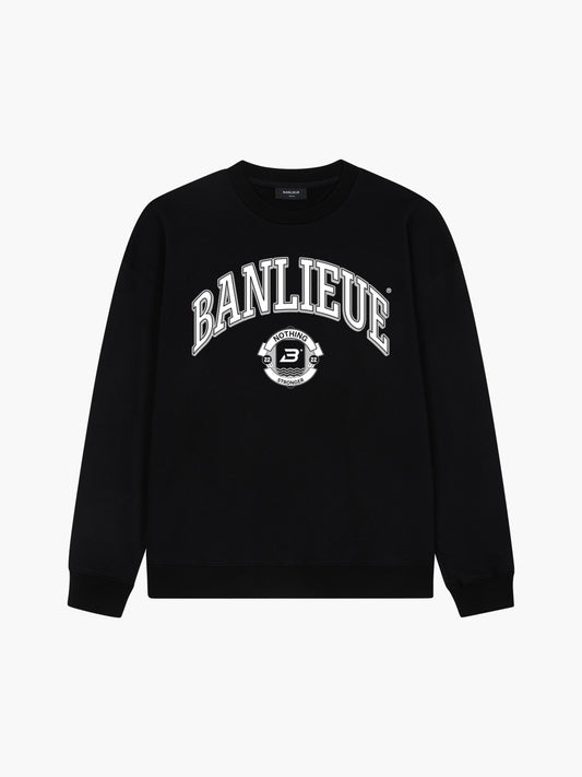 BANLIEUE CREST V2 CREWNECK | BLACK