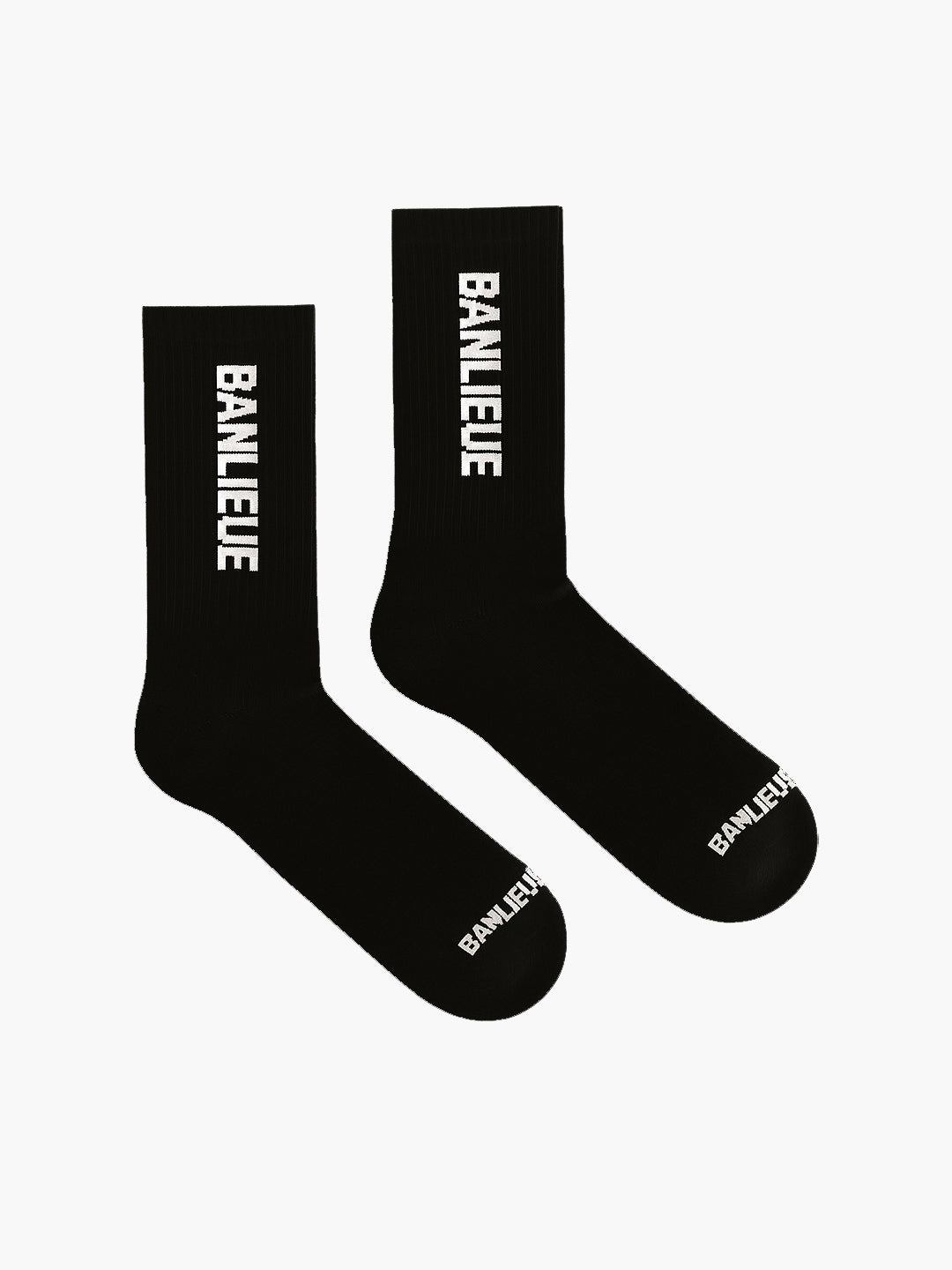 B+ SCRIPT LOGO SOCKS | BLACK