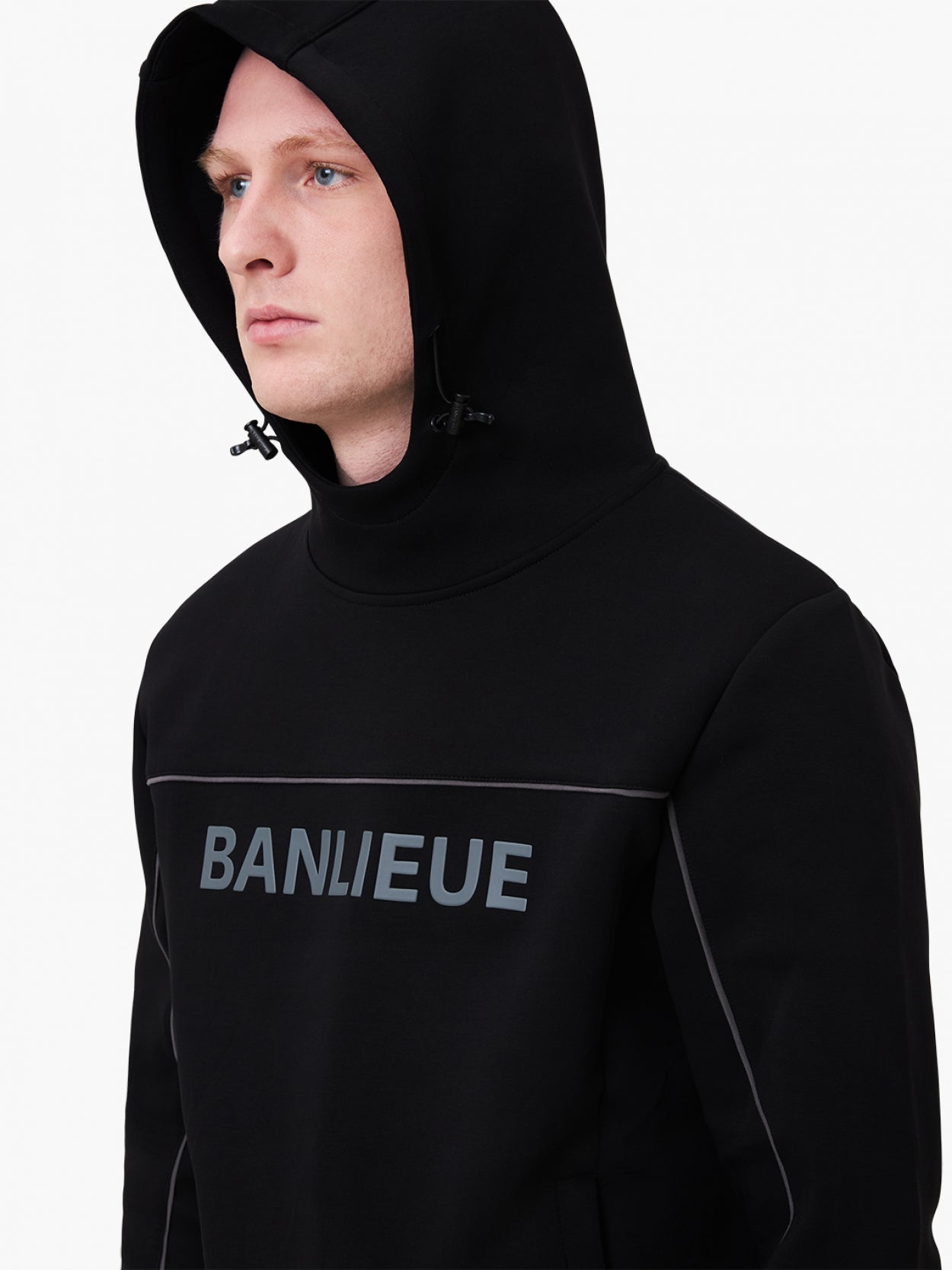 3D HOODED TRACKTOP | BLACK