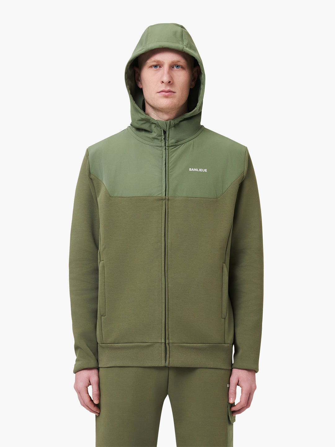 BANLIEUE 3D TECH HOODED VEST | NARDO GREEN