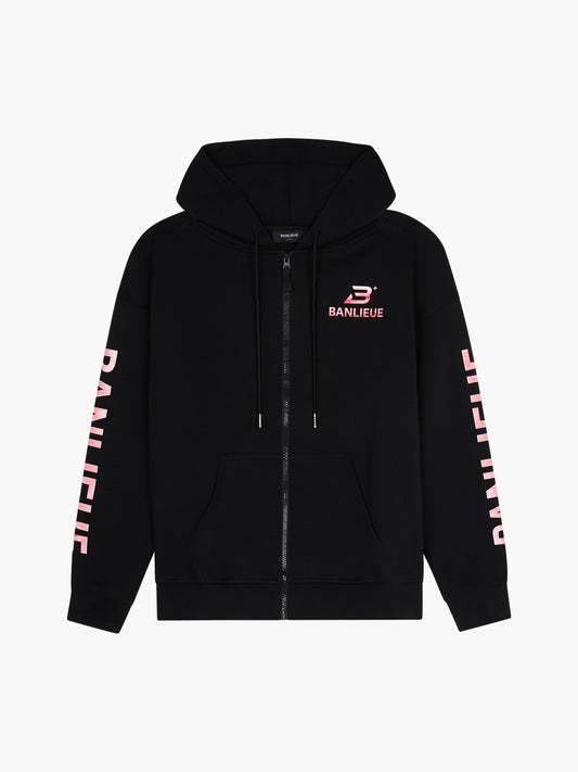 CHROME V2 HOODED VEST | BLACK / PINK