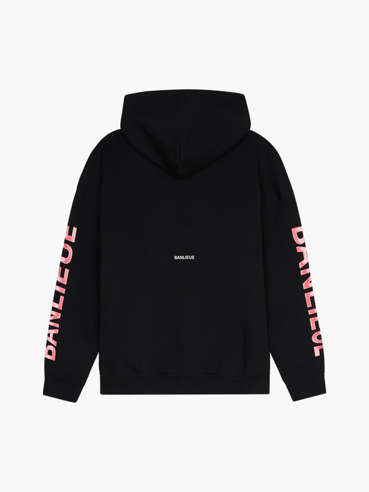 CHROME V2 HOODED VEST | BLACK / PINK