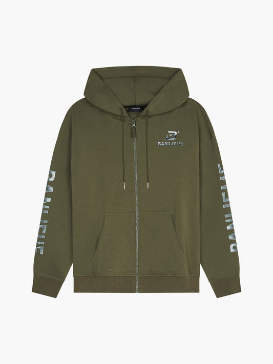 CHROME V2 HOODED VEST | NARDO GREEN / SILVER