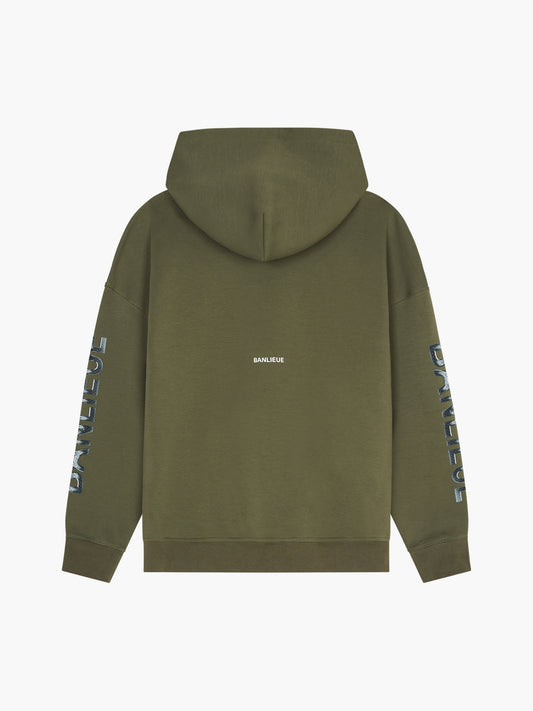CHROME V2 HOODED VEST | NARDO GREEN / SILVER