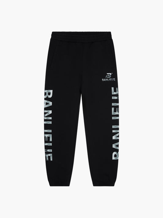 CHROME V2 SWEATPANTS | BLACK / SILVER