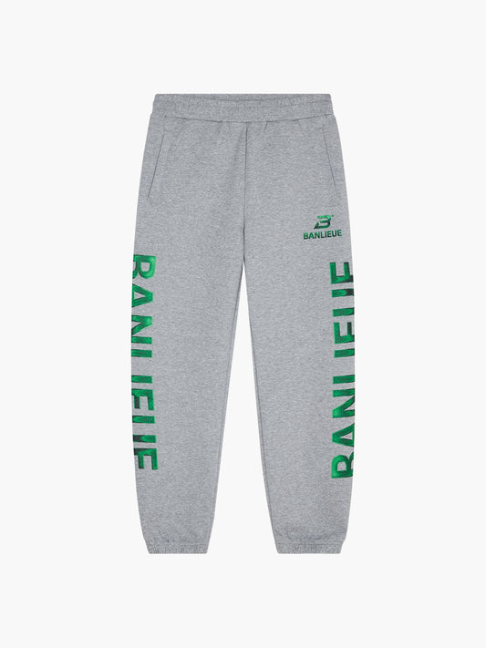 CHROME V2 SWEATPANTS | HEATHER GREY / JOLLY GREEN