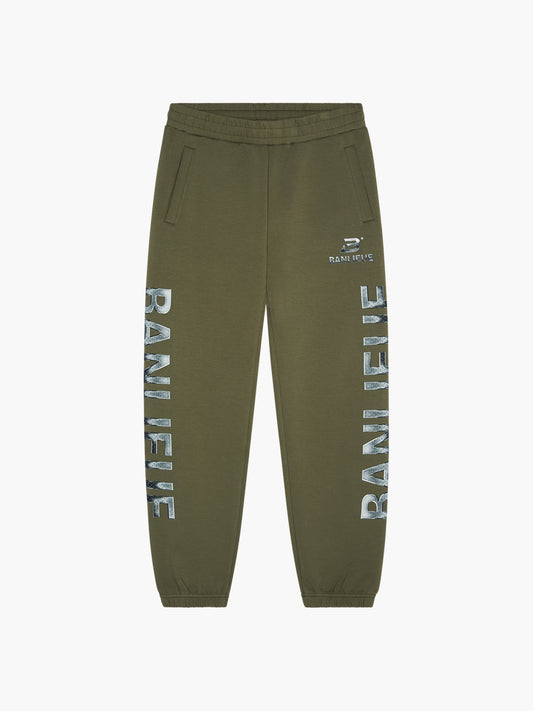 CHROME V2 SWEATPANTS | NARDO GREEN / SILVER