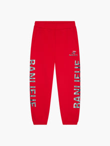 CHROME V2 SWEATPANTS | RED / SILVER