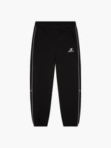 CONTRAST STITCH SWEATPANTS | BLACK / WHITE