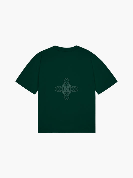 REFLECTIVE PRINT V2 T-SHIRT | DARK ROYAL GREEN