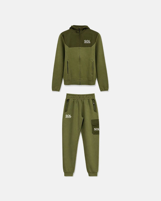 SOL | 3D TECH HOODED TRACKSUIT | NARDO GREEN
