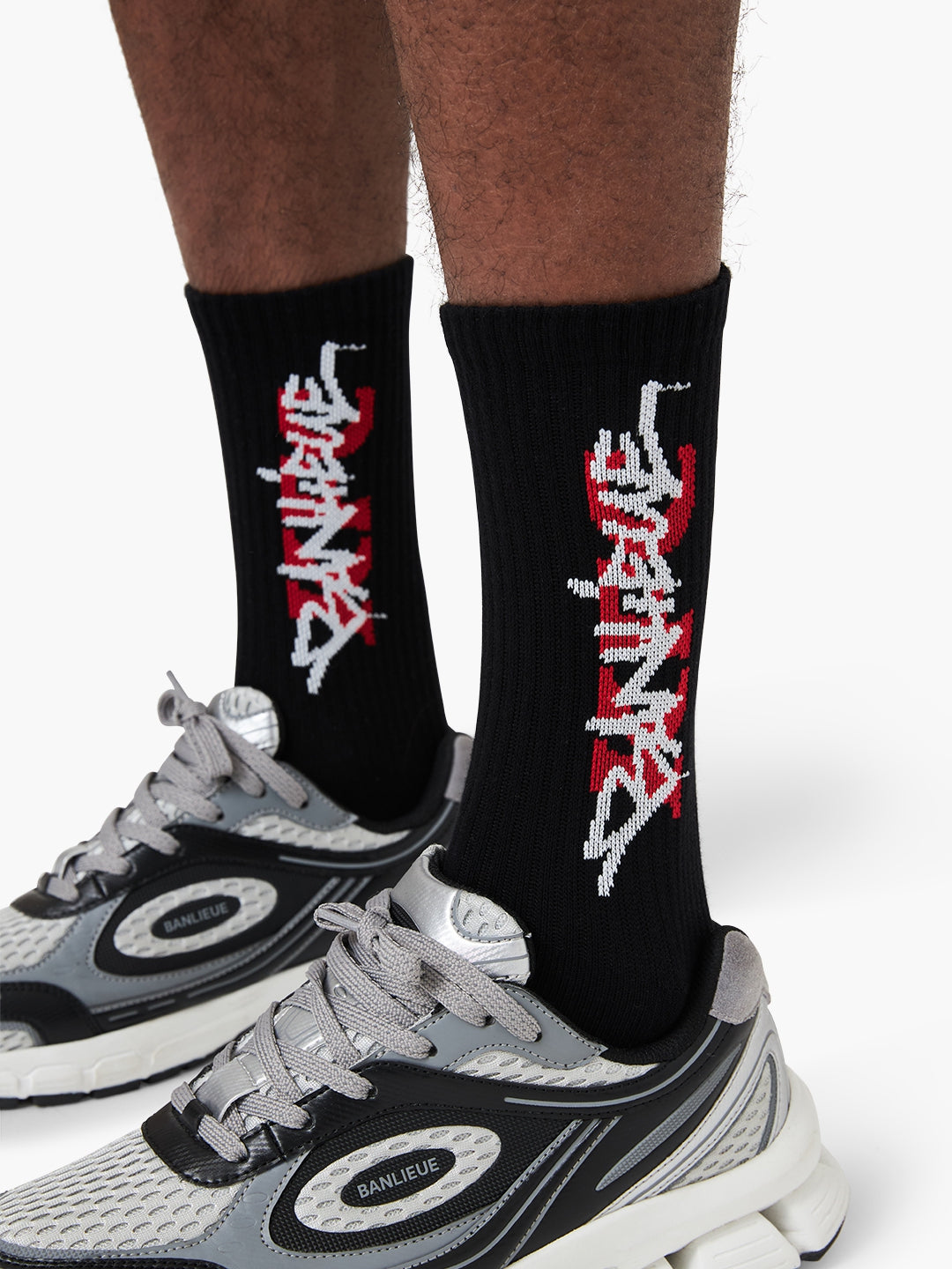 BANLIEUE + KFC SOCKS | BLACK / RED