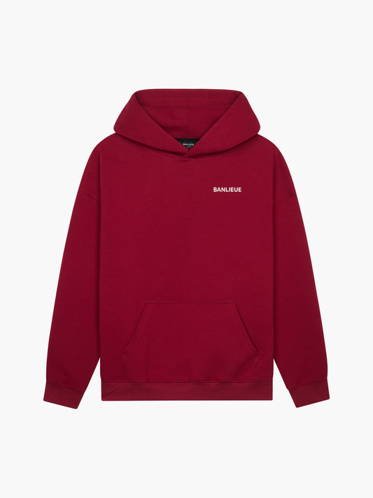 SCRIPT HOODIE | BURGUNDY