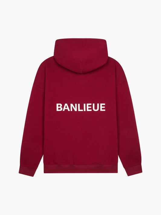 SCRIPT HOODIE | BURGUNDY
