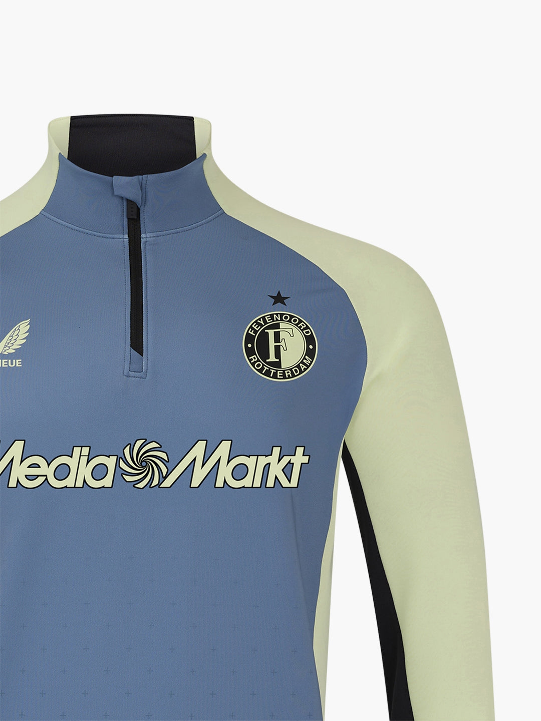 FEYENOORD PRO PLAYERS 1/4 ZIP MIDLAYER TRAINING TOP B | CORONET BLUE / LIME CREAM