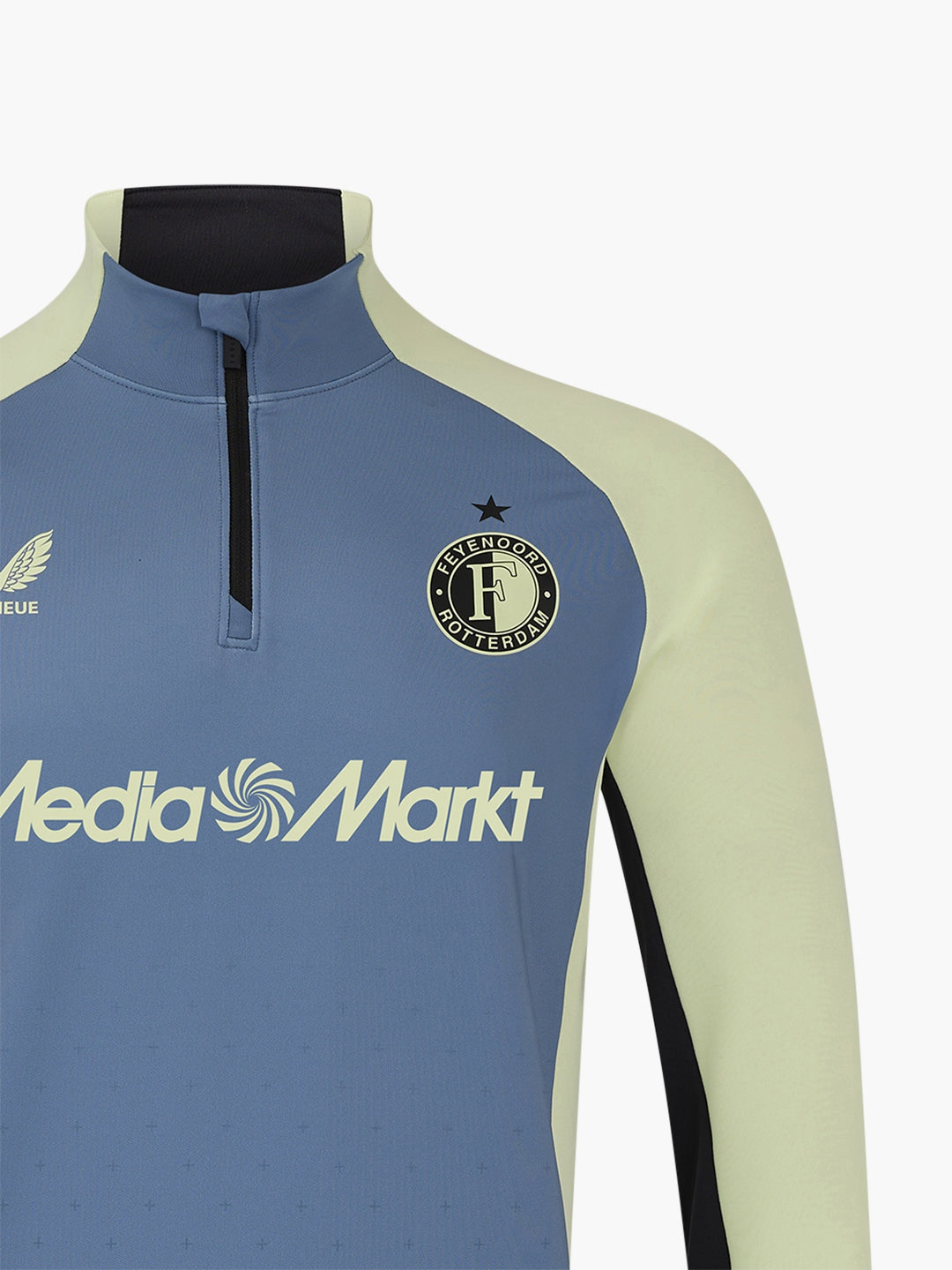 FEYENOORD PRO PLAYERS 1/4 ZIP MIDLAYER TRAINING TOP B | CORONET BLUE / LIME CREAM