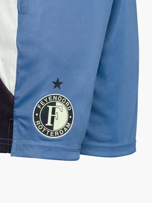 FEYENOORD PRO PLAYERS TRAINING SHORTS WZ POCKETS | CORONET BLUE / LIME CREAM