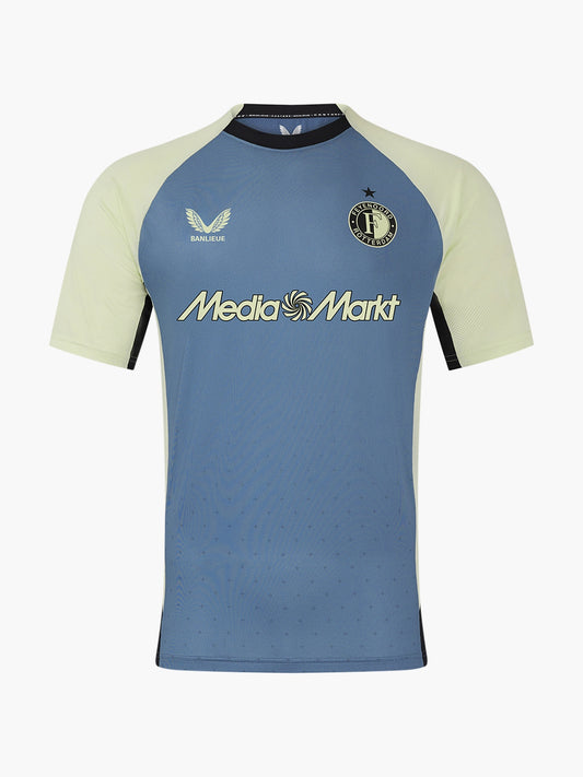 FEYENOORD PRO PLAYERS TRAINING SHORT SLEEVE TEE | CORONET BLUE / LIME CREAM